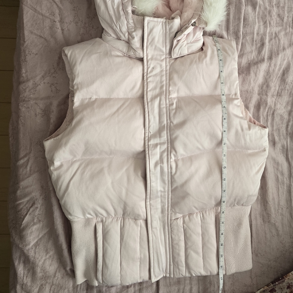 TALULUA - Faux white fur trim around hoodie - Picture 6 of 7